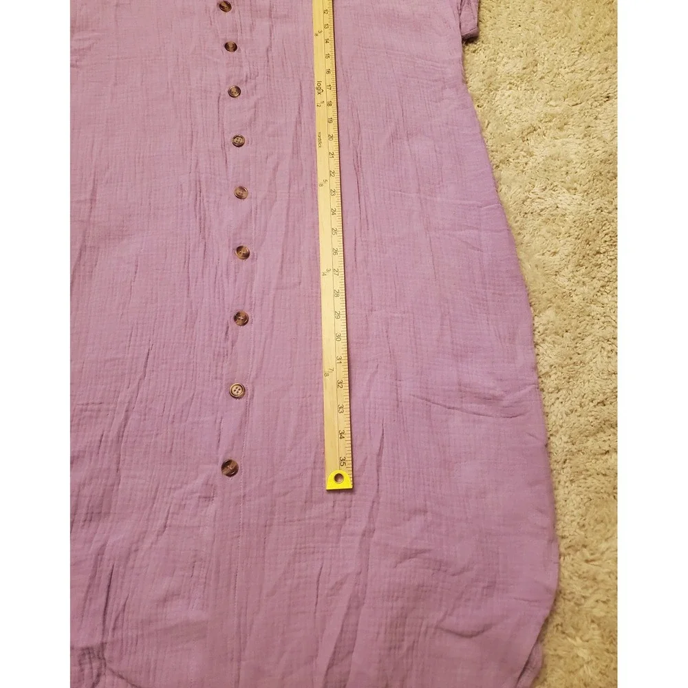 NWT Dokotoo Button Up Shirtdress Womens Size 2XL Lilac - Picture 5 of 9